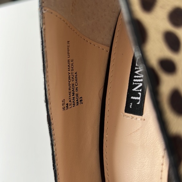 SHOEMINT Jess Dalmation LEOPARD PONY HAIR Platform HEELS WOMEN'S 
Size 9 - Picture 16 of 17